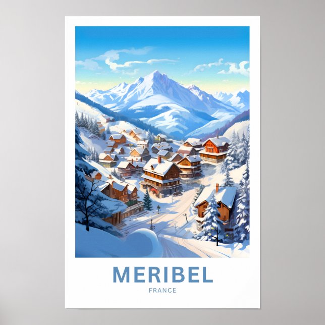 Affiche Méribel France Imprimer (Devant)