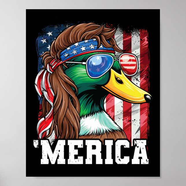 Affiche Merica États-Unis Drapeau américain Patriotique 4  (Devant)