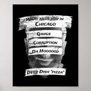 Affiche Merica Humour Amérique USA Funny Patriotisme Chica