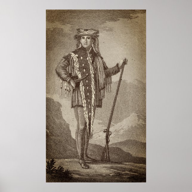 Affiche Meriwether Lewis en robe indienne (Shoshone) (Devant)
