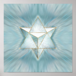 Affiche Merkabah - Marbre clair