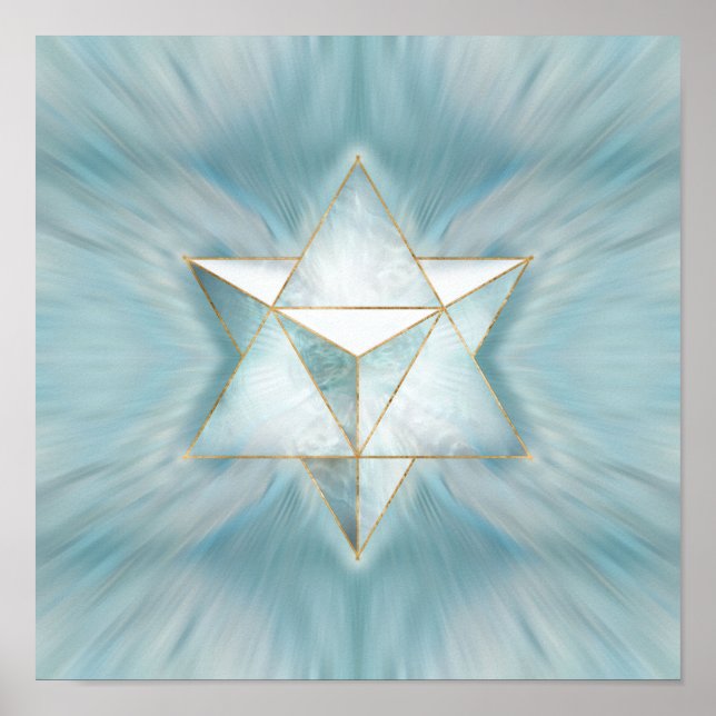 Affiche Merkabah - Marbre clair (Devant)
