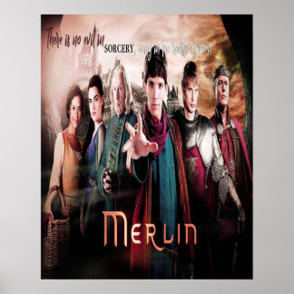 AFFICHE MERLIN BBC TV SHOW IMAGINAIRE