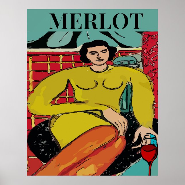 Affiche Merlot Maid, Vin (Devant)