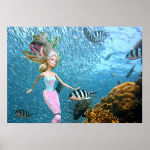 Affiche Mermaid célèbre