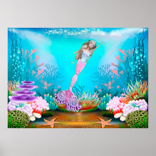 Affiche Mermaid célèbre (Devant)