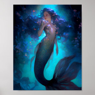 Affiche Mermaid Imaginaire Art