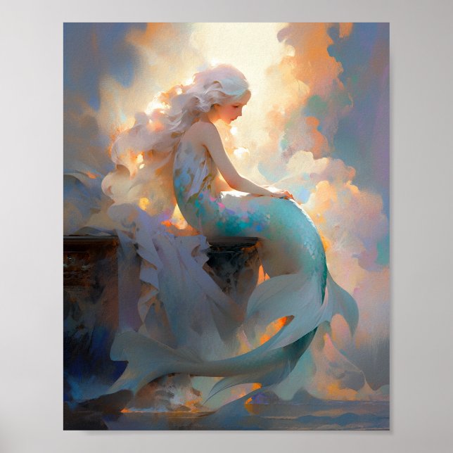 Affiche Mermaid Imaginaire Art (Devant)