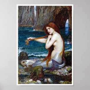 Affiche Mermaid, John William Waterhouse