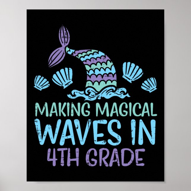 Affiche Mermaid Magique Waves 4e année Quatrième première  (Devant)