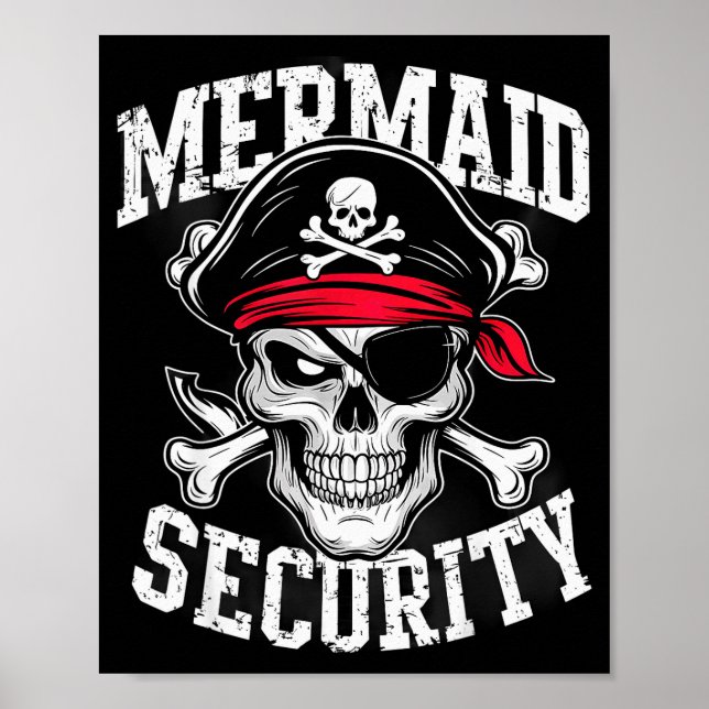 Affiche Mermaid Security Rate Dad Brother Halloween  (Devant)