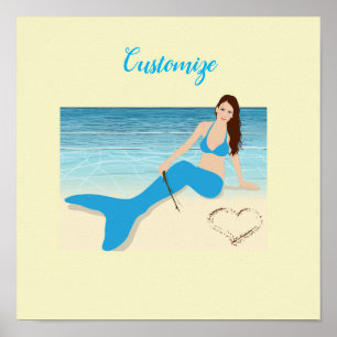 Affiche Mermaid Valentine Thunder_Cove