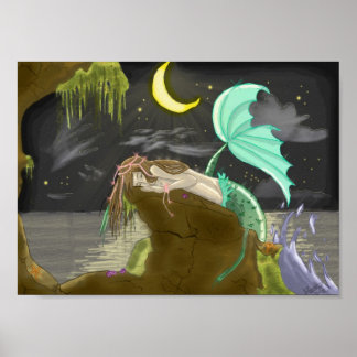 Affiche mermaidmoonlight par Rainbows expérimentaux