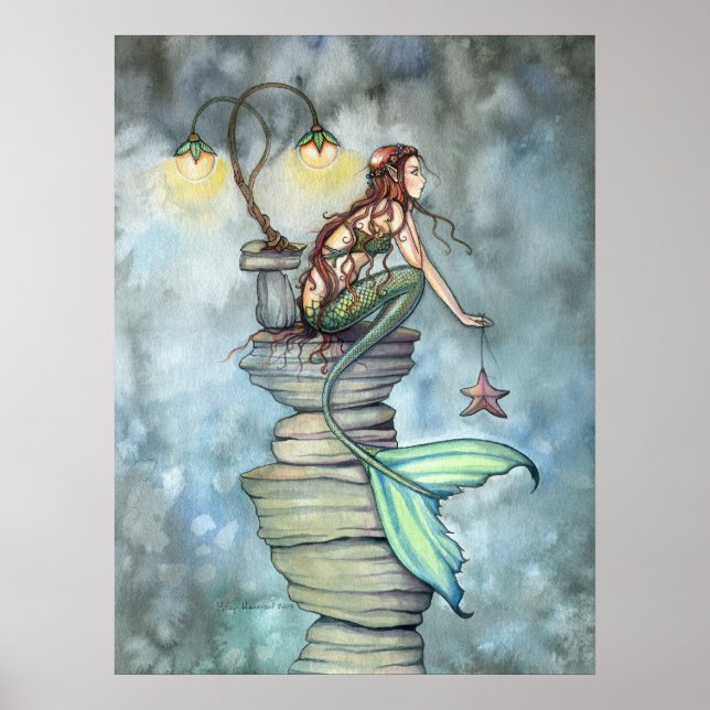 Affiche Mermaid's Perch par Molly Harrison (Devant)