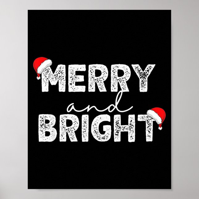 Affiche Merry &amp; Bright And I'm Trying To Feel Merry &a (Devant)