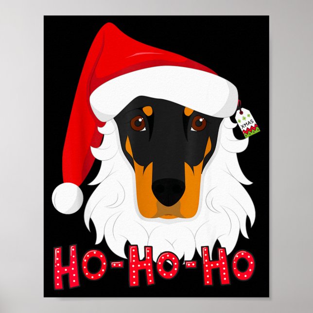 Affiche Merry Christmas Doberman Dog Tshir Xmast  (Devant)