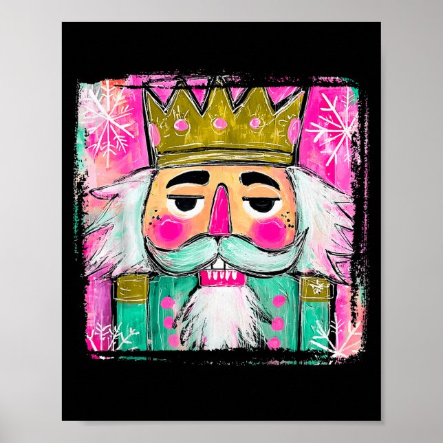 Affiche Merry Christmas Nutcracker Men Women Kids Xmas Paj (Devant)