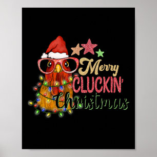 Affiche Merry Cluckin' Christmas Festin Poulet