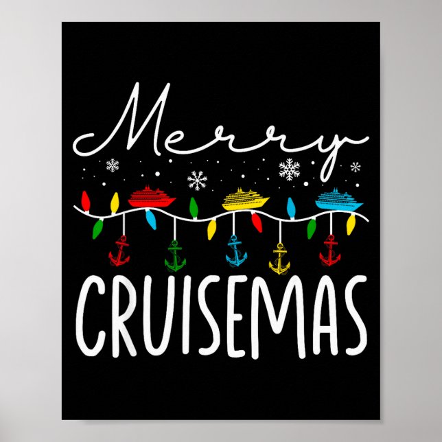 Affiche Merry Cruisemas Christmas Family Cruisin Funny Cru (Devant)
