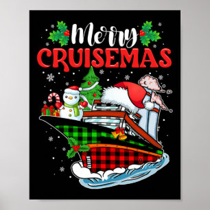 Affiche Merry Cruisemas Famille Croisière Noël Drôle