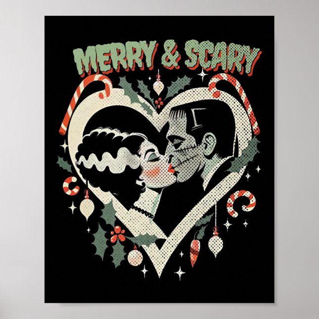 Affiche Merry Et Effrayant Frankie Et Liz Christmas (Devant)