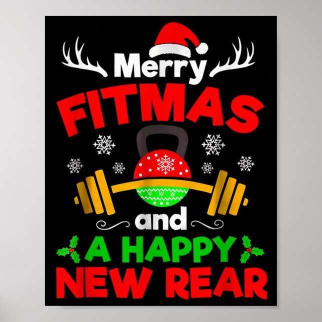 Affiche Merry Fitmas And A Happy New Year  (Devant)