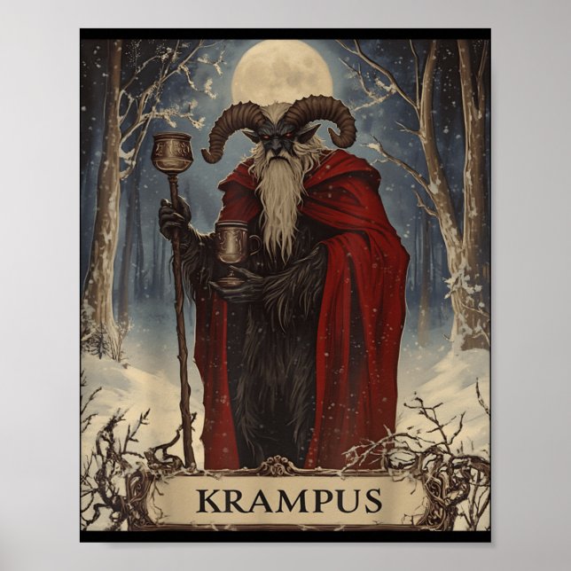 Affiche Merry Krampus Pajama Funny Christmas Horror Ugly S (Devant)