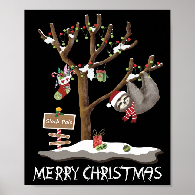 Affiche MERRY NOËL DE SLOTH POLE Holiday (Devant)