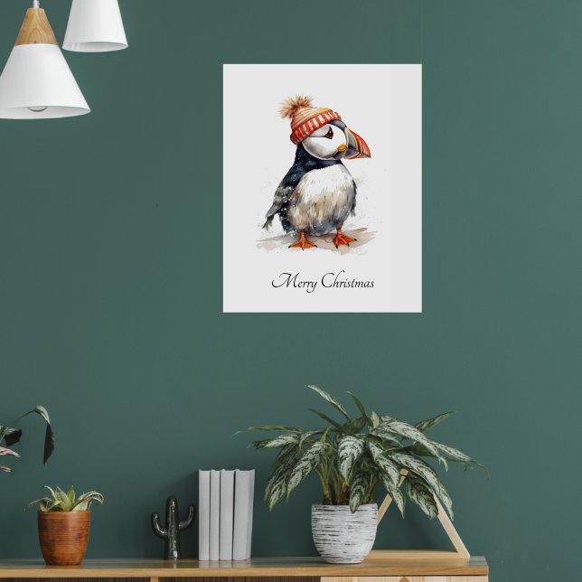 Affiche Merry Puffin, personnalisé (Salon 1)
