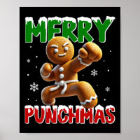 Merry Punchmas Taekwondo Karate Gingerbread Man Ma