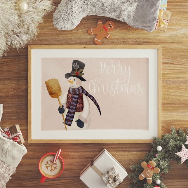 Affiche Merry Snowman (Créateur téléchargé)