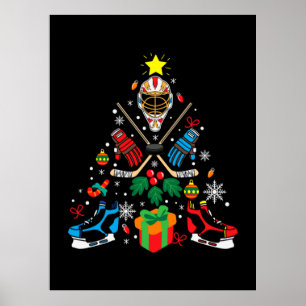 Affiche Merry Xmas Ice Hockey