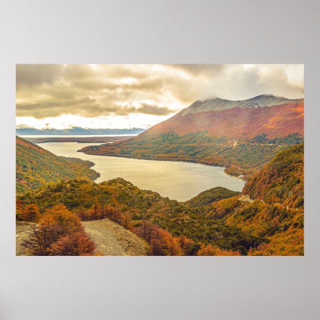 Affiche Merveilles de la nature : Lago Escondido (Devant)
