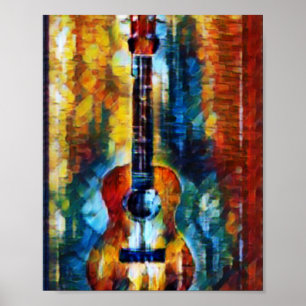 Affiche Merveilleuse basse guitare