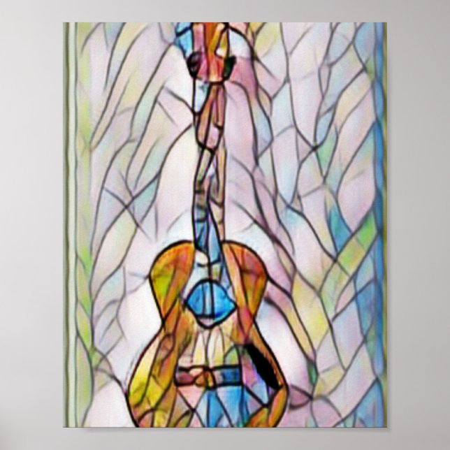 Affiche Merveilleuse guitare acoustique (Devant)