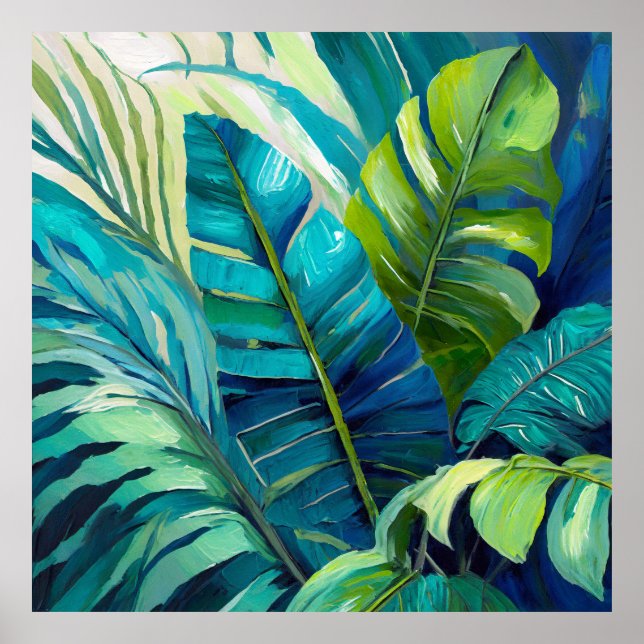 Affiche Merveilleux, Botanique, Triptyque Monstera (Devant)
