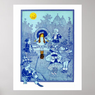 Affiche Merveilleux magicien d'Oz, Dorothy rencontre les M