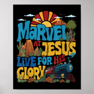 Affiche Merveillez-Vous De Jésus Vbs 2025 Vivre Pour La Gl