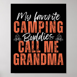 Affiche Mes Amies De Camping Préférées Appelez-Moi Grand-M