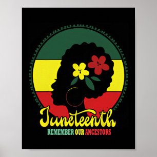 Affiche Mes ancêtres Junetdix célèbrent les femmes noires