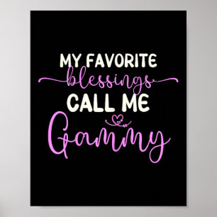 Affiche Mes Bénédictions Favorites Appelez-Moi Gammy Grand