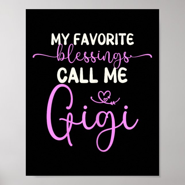 Affiche Mes Bénédictions Favorites Appelez-Moi Gigi Grand- (Devant)