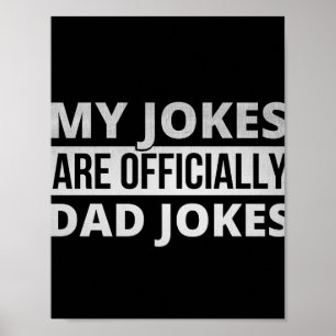 Affiche mes blagues sont des blagues de papa