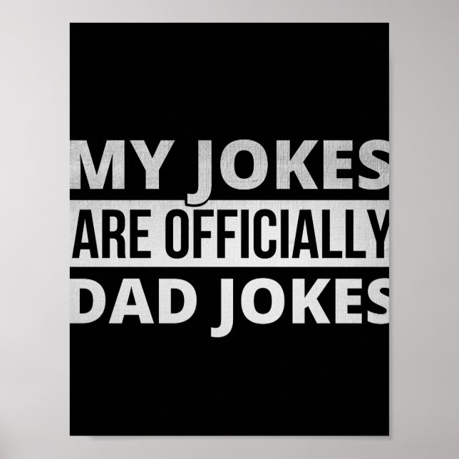 Affiche mes blagues sont des blagues de papa (Devant)