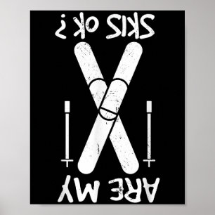 Affiche Mes cieux sont-ils Ok, Sports d'hiver, Ski, Skieur