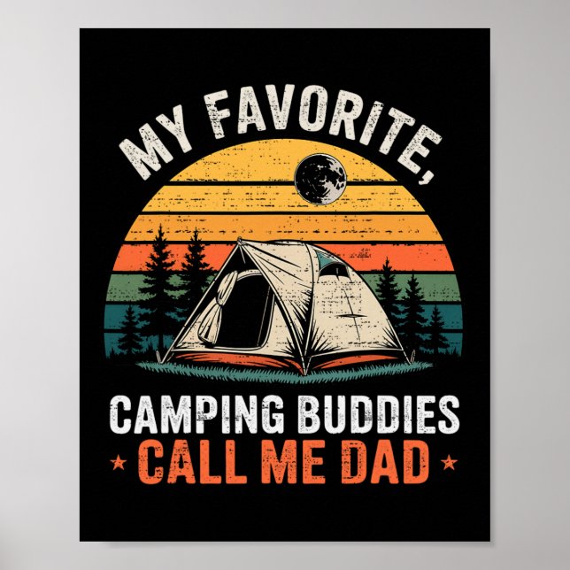 Affiche Mes copains de camping préférés m'appellent Papa F (Devant)