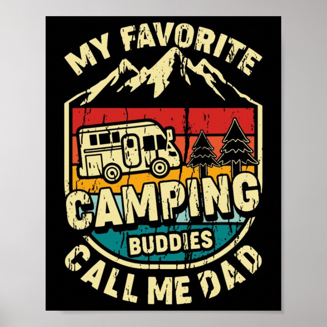 Affiche Mes copains de camping préférés m'appellent Papa V (Devant)