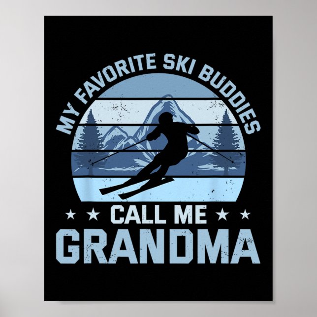 Affiche Mes copains de ski préférés m'appellent grand-mère (Devant)