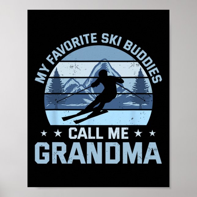Affiche Mes copains de ski préférés m'appellent grand-mère (Devant)