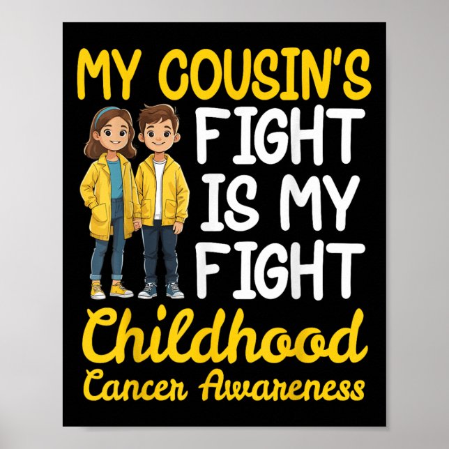 Affiche Mes Cousins Luttent Contre Le Cancer De L'Enfance  (Devant)